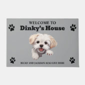 Niedliches maltesisches Foto Fußmatte (Vorderseite)