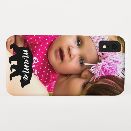 Niedliches Mama Bär Mutter und Kind Foto Case-Mate iPhone Hülle (Rückseite (Horizontal))