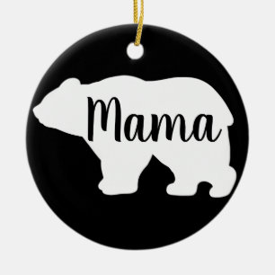 Niedliches Mama Bären Designgeschenk Keramik Ornament