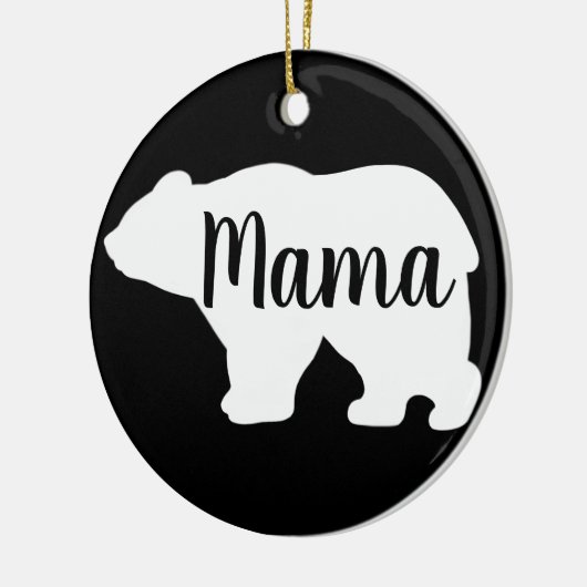 Niedliches Mama Bären Designgeschenk Keramik Ornament (Links)