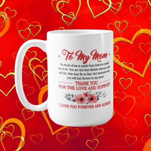 Niedliches Mama-Gedicht wird Monogramm hinzugefügt Kaffeetasse