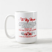 Niedliches Mama-Gedicht wird Monogramm hinzugefügt Kaffeetasse (Links)