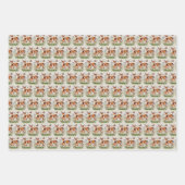 Niedliches Mama-Hirsch Geschenkpapier Set (Vorderseite)