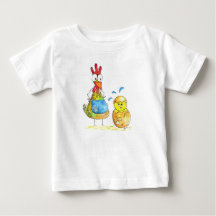 Niedliches Mama-Hühnchen mit Baby