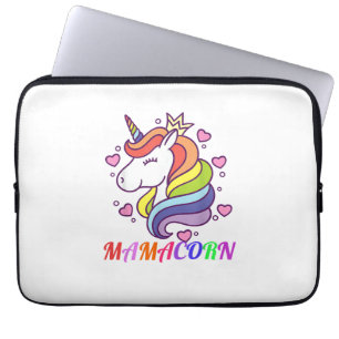 Niedliches Mamacorn Einhorn Mama GeburtstagsOutfit Laptopschutzhülle