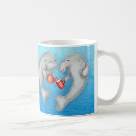Niedliches "Manatea for two" Teeküche Tasse (Rechts)