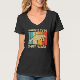 Niedliches Manatee für Männer Weidenmeerkuh Dugong T-Shirt