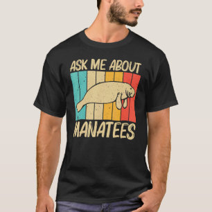 Niedliches Manatee für Männer Weidenmeerkuh Dugong T-Shirt