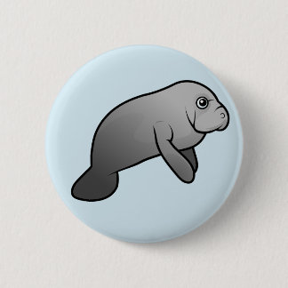 Niedliches Manatis Button