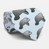Niedliches Manatis Krawatte (Gerollt)