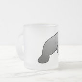 Niedliches Manatis Mattglastasse (Vorderseite Links)