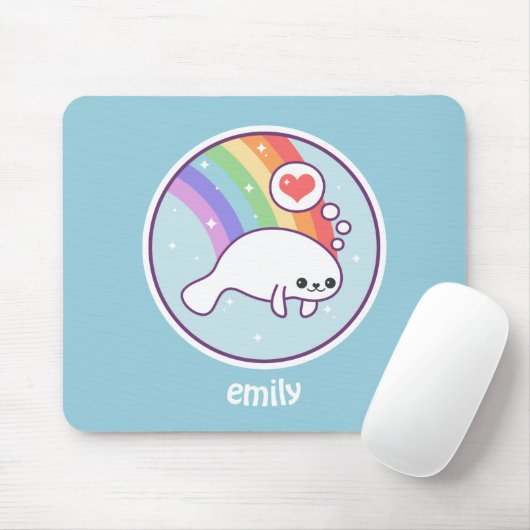 Niedliches Manatis Mousepad (Mit Mouse)