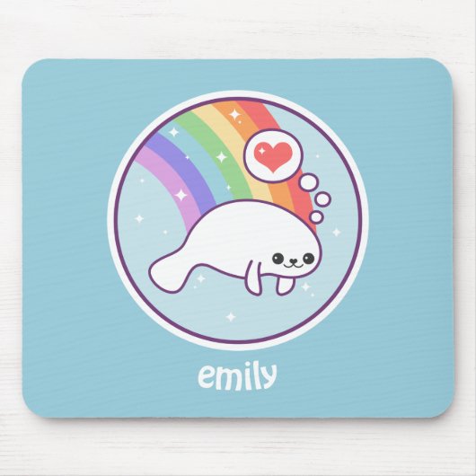 Niedliches Manatis Mousepad (Vorne)