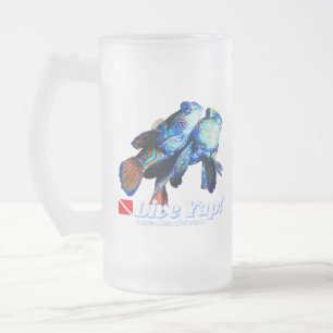 Niedliches Mandarinenpaar Mattglas Bierglas