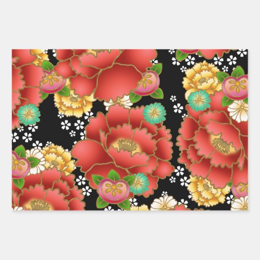 Niedliches Maneki Neko  Geschenkpapier Set (Vorderseite 2)