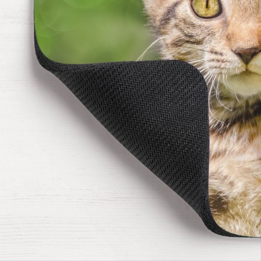 Niedliches Maneki Neko Katze Kitten Funny Beach Po Mousepad (Ecke)