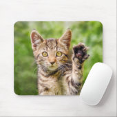 Niedliches Maneki Neko Katze Kitten Funny Beach Po Mousepad (Mit Mouse)