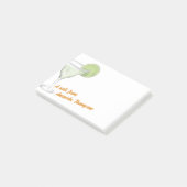 Niedliches Margarita Cocktails Personalisiert Post-it Klebezettel (angewinkelt)