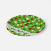 niedliches Marienkäfer- und Pappteller (Schrägansicht)