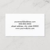 niedliches Marienkäfer- und Visitenkarte (Rückseite)