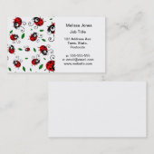 Niedliches Marienkäfermuster Visitenkarte (Vorne/Hinten)