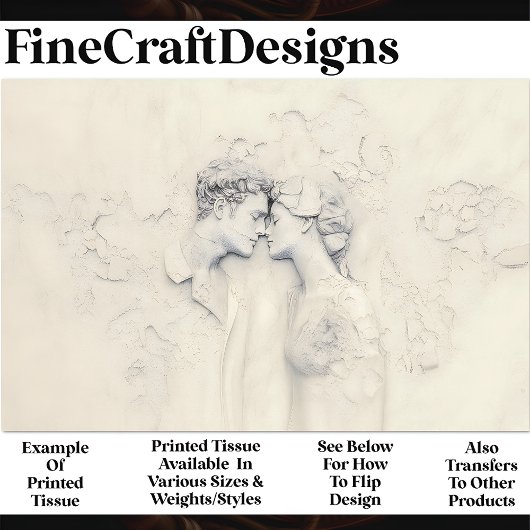 Niedliches Marmorkuppel in Liebe mit X4-Decoupage Seidenpapier