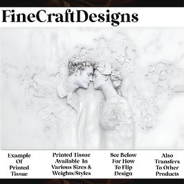 Niedliches Marmorpaar in Liebe, das X3 Decoupage t Seidenpapier