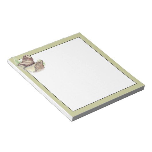 Niedliches Marmot Notizblock (angewinkelt)