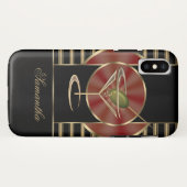 Niedliches Martini-Cocktail personalisiert Case-Mate iPhone Hülle (Rückseite (Horizontal))