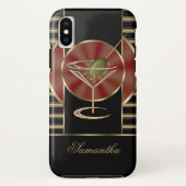 Niedliches Martini-Cocktail personalisiert Case-Mate iPhone Hülle (Rückseite)