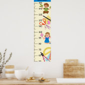 Niedliches Mathematikwachstumsdiagramm Poster (Küche)