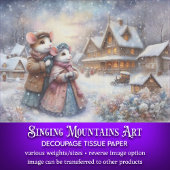 Niedliches Mauerkollektiv in einem malerischen Dor Seidenpapier