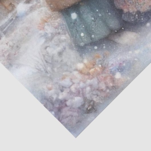 Niedliches Mauerkollektiv in einem malerischen Dor Seidenpapier (Ausschnitt)