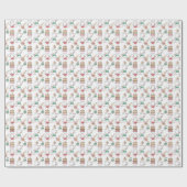 Niedliches Mäusebäckerei-Kochs-Zeichnen Geschenkpapier (Flach)