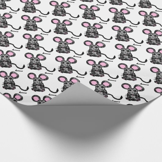 Niedliches Mäuseverpackungs-Papier Geschenkpapier (Ecke)