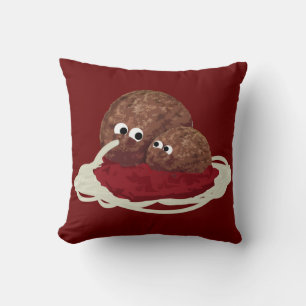 Niedliches Meatball Eating Spaghetti Kissen