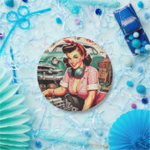 Niedliches mechanisches Button Pappteller (Party)