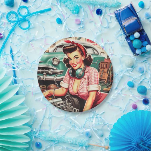 Niedliches mechanisches Button Pappteller (Party)