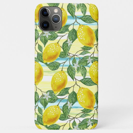Niedliches mediterranes Sommerlemon Case-Mate iPhone Hülle (Rückseite)