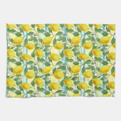 Niedliches mediterranes Sommerlemon Geschirrtuch (Horizontal)
