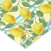 Niedliches mediterranes Sommerlemon Großer Tischläufer (Ecke)