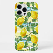 Niedliches mediterranes Sommerlemon iPhone Hülle (Rückseite)