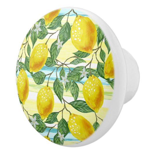 Niedliches mediterranes Sommerlemon Keramikknauf (Rechts)