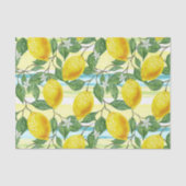 Niedliches mediterranes Sommerlemon Seidenpapier (Vorderseite)