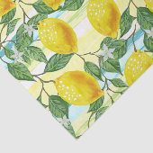 Niedliches mediterranes Sommerlemon Seidenpapier (Ausschnitt)