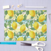 Niedliches mediterranes Sommerlemon Seidenpapier (Handwerk)