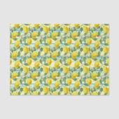 Niedliches mediterranes Sommerlemon Seidenpapier (Vorderseite)
