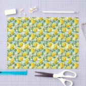 Niedliches mediterranes Sommerlemon Seidenpapier (Handwerk)