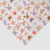 Niedliches Meer Freunde Korkkrebs Wasserfarbe Seidenpapier (Ausschnitt)