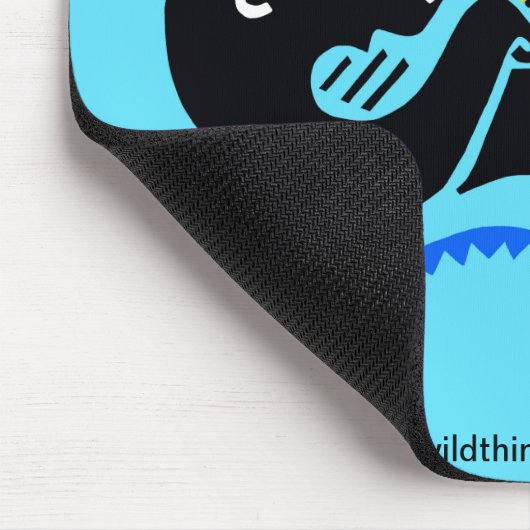 Niedliches Meer - gefährdetes Tier - Blaue MAUSPAD (Ecke)